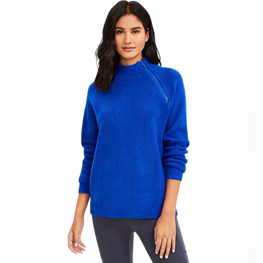 NWT Lou & Grey Turtleneck Long Sleeve Royal Blue Sweater Women's Size XL
